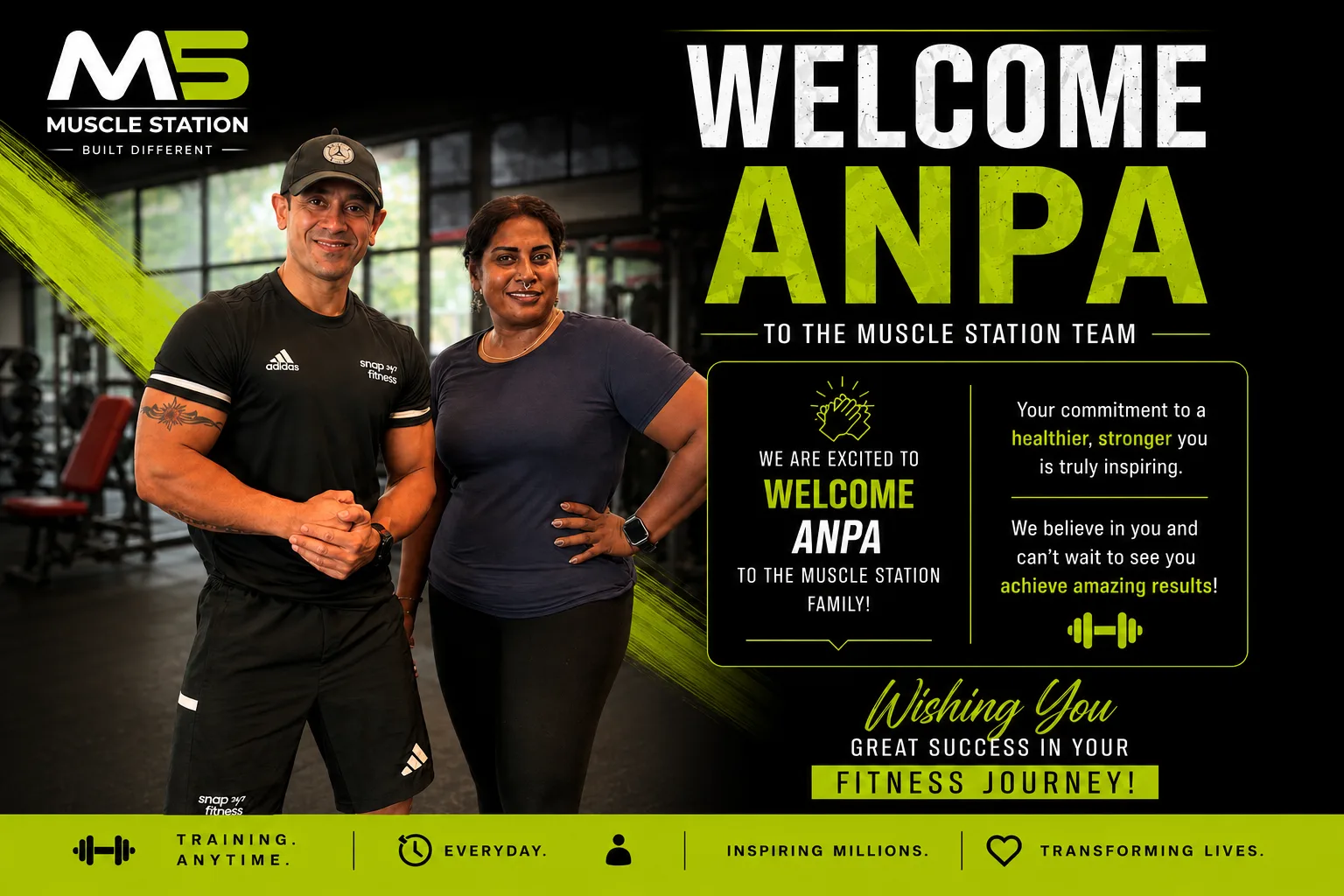 Welcome Anpa to the Muscle Station team